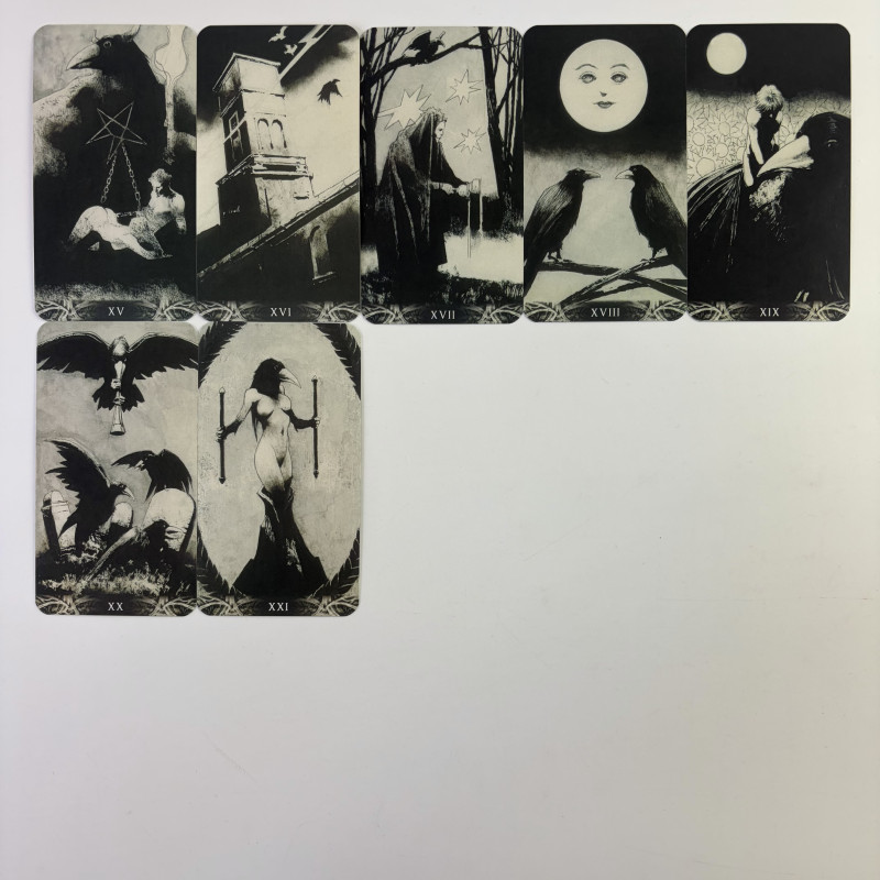 Карты Таро Murder of Crows Tarot «Ворон Смерти», готическая колода без подписей