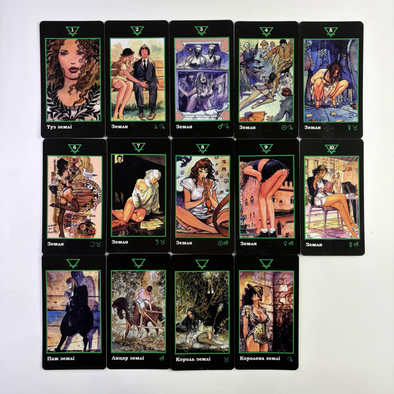 Таро Манара (Milo Manara) — эротическая колода на украинском языке