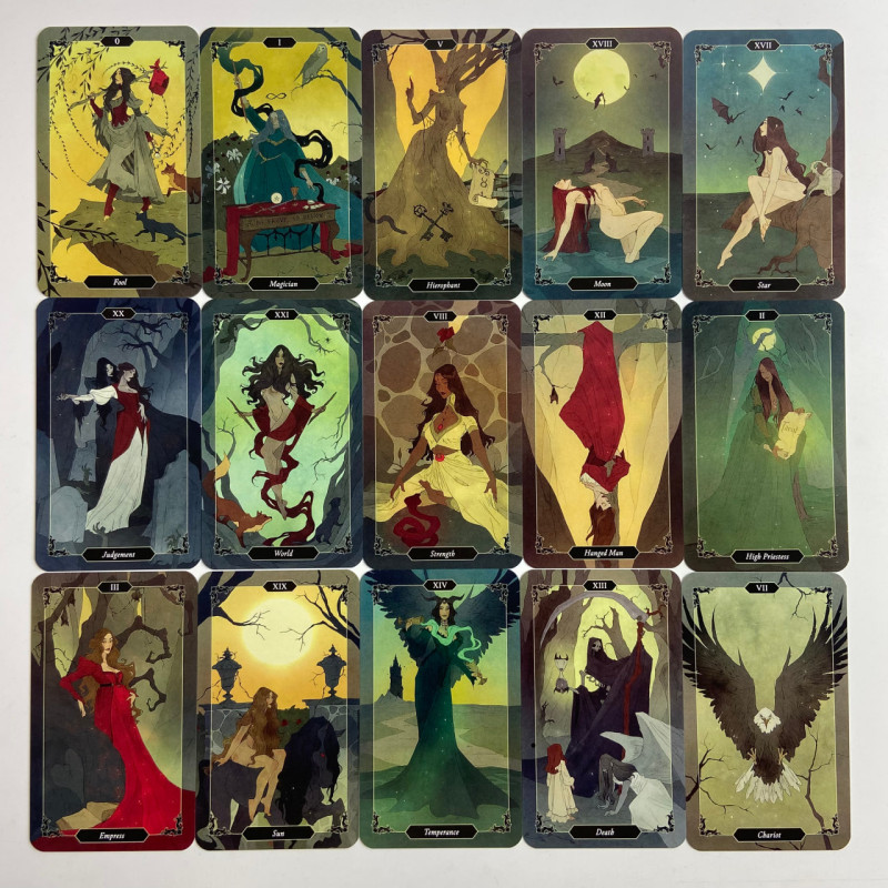 Карти Таро Dark Wood Tarot Темний ліс подарунковий набір з книгою