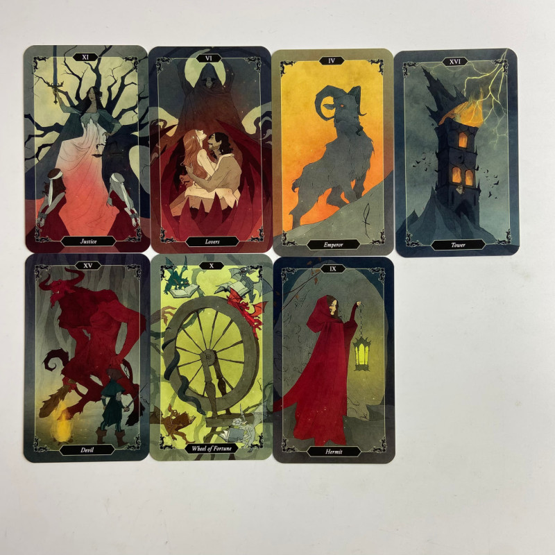 Карти Таро Dark Wood Tarot Темний ліс подарунковий набір з книгою