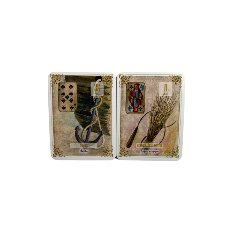 Карти Ленорман Золоті квіти Оракул L'Oracle de Lenormand французький стиль