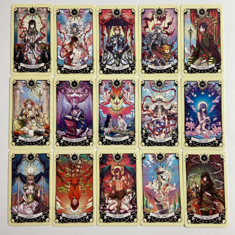 Таро-карты Mystical Manga Tarot Мистические манга-карты в стиле манга-аниме