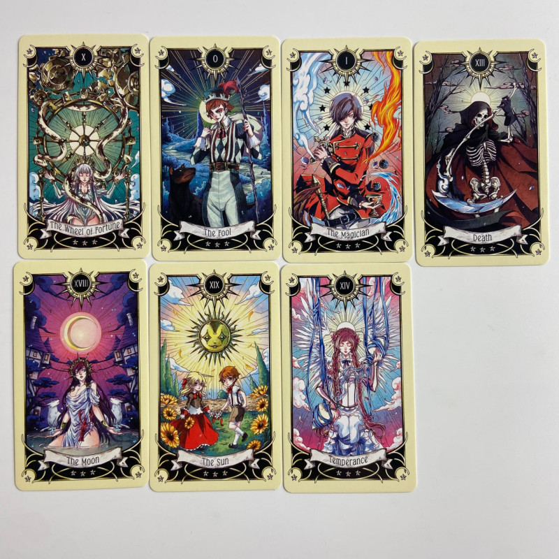 Таро-карты Mystical Manga Tarot Мистические манга-карты в стиле манга-аниме