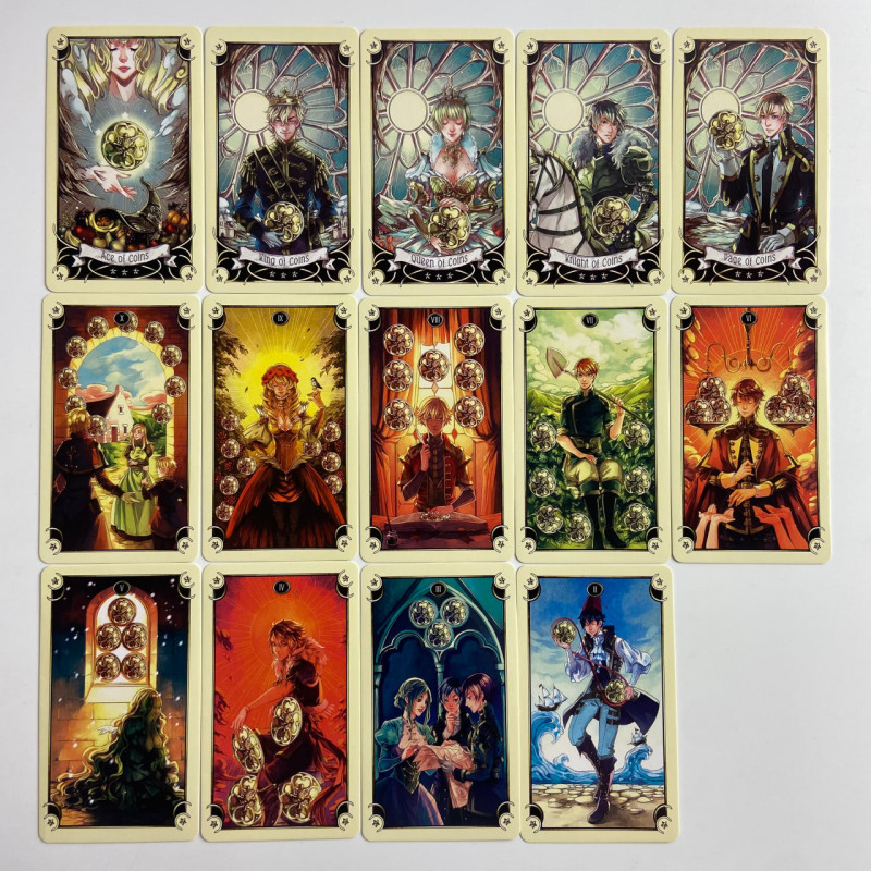 Таро-карты Mystical Manga Tarot Мистические манга-карты в стиле манга-аниме