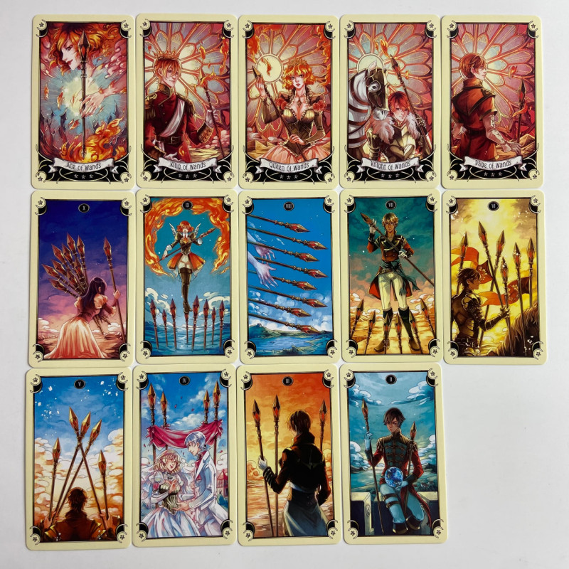 Таро-карты Mystical Manga Tarot Мистические манга-карты в стиле манга-аниме
