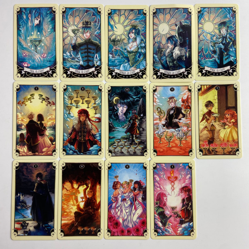 Таро-карты Mystical Manga Tarot Мистические манга-карты в стиле манга-аниме