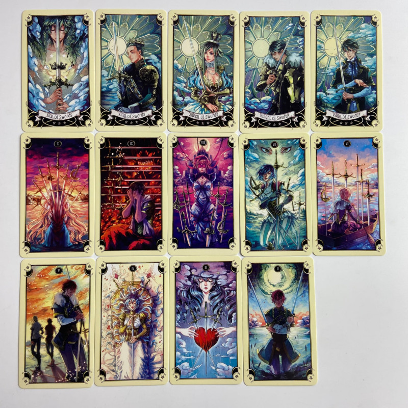Таро-карты Mystical Manga Tarot Мистические манга-карты в стиле манга-аниме