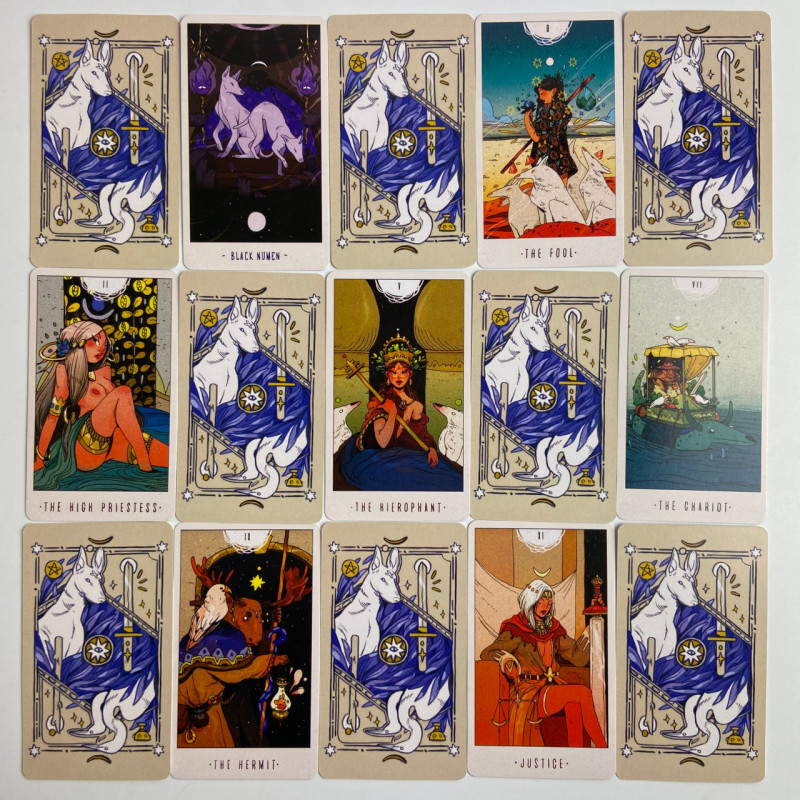 Карты Таро White Numen Tarot Белого Божества уменьшенная колода по системе Уэйта