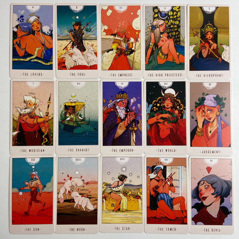 Карты Таро White Numen Tarot Белого Божества уменьшенная колода по системе Уэйта