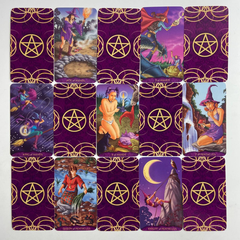 Карты Таро Teen Witch Tarot Юной Ведьмы уменьшенная колода на английском