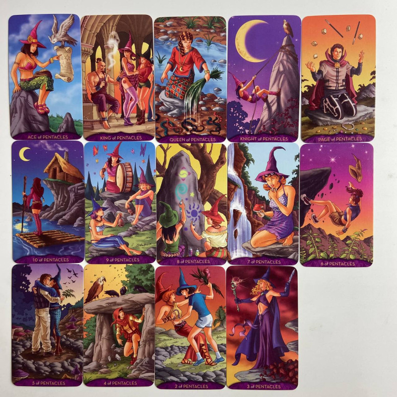 Карты Таро Teen Witch Tarot Юной Ведьмы уменьшенная колода на английском