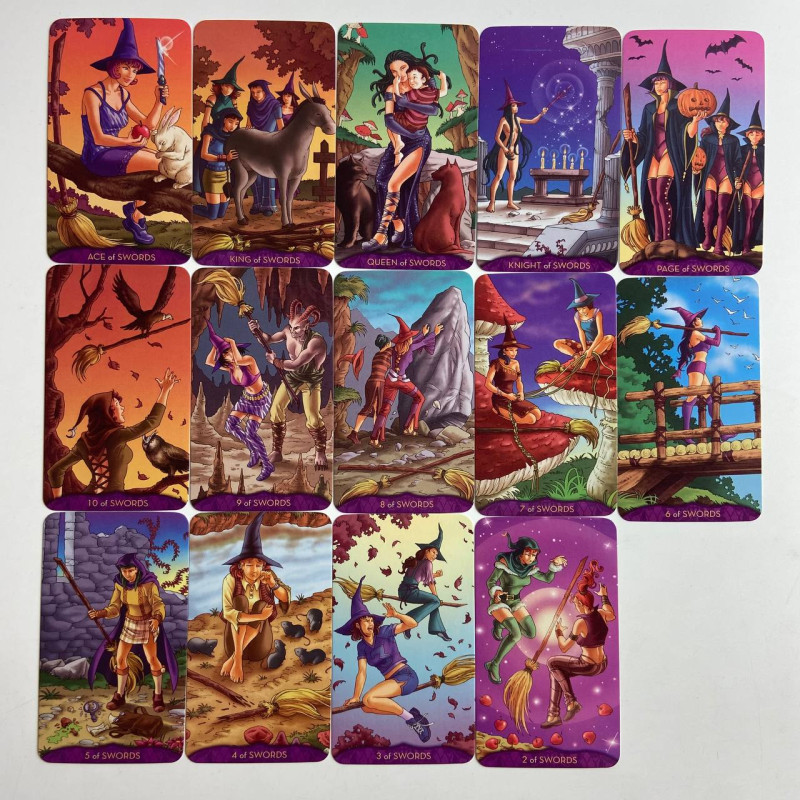 Карты Таро Teen Witch Tarot Юной Ведьмы уменьшенная колода на английском
