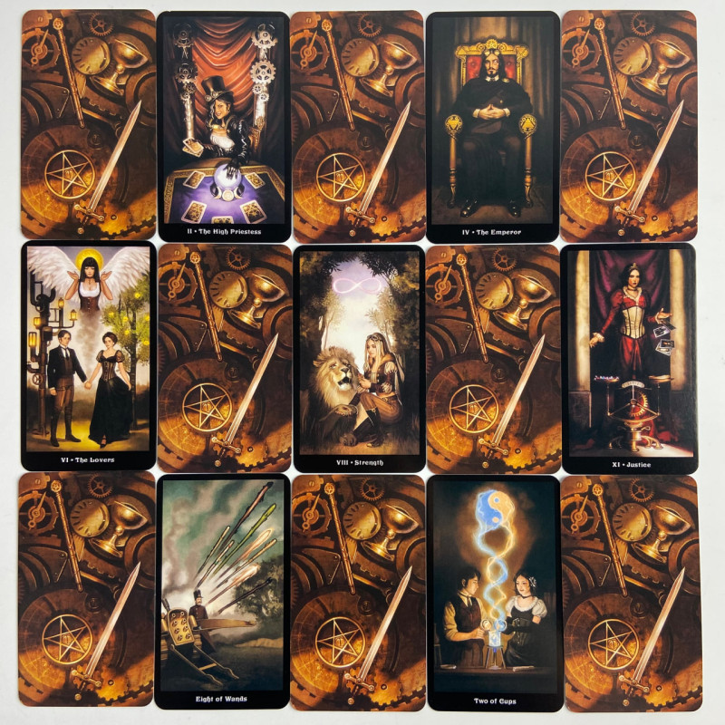 Карты Таро Steampunk Tarot Викторианское стимпанк таро Aly Fell