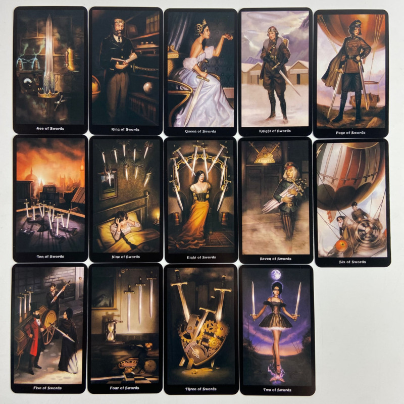 Карты Таро Steampunk Tarot Викторианское стимпанк таро Aly Fell