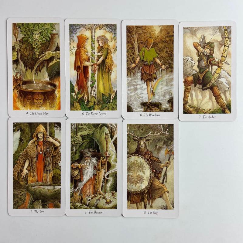 Карти Таро Wild Wood Tarot Дикий ліс зменшена колода з кельтською тематикою
