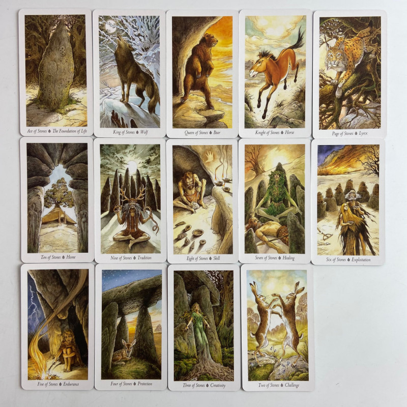 Карти Таро Wild Wood Tarot Дикий ліс зменшена колода з кельтською тематикою