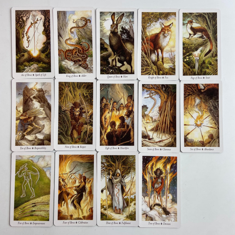 Карти Таро Wild Wood Tarot Дикий ліс зменшена колода з кельтською тематикою
