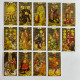 Карти Таро Golden Art Nouveau Tarot Райдера-Уейта золота колода Ар Нуво