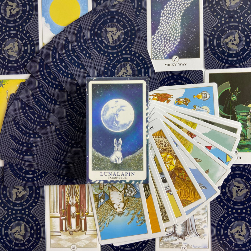Карти Таро Lunalapin Tarot Місячного Кролика у стилі Райдер-Уейт