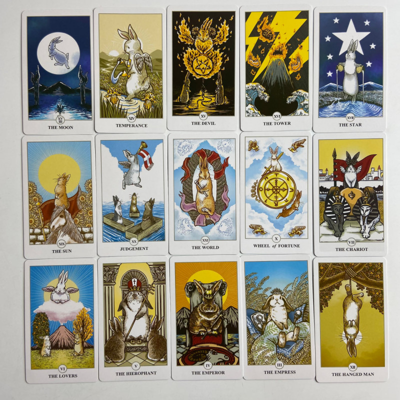 Карти Таро Lunalapin Tarot Місячного Кролика у стилі Райдер-Уейт