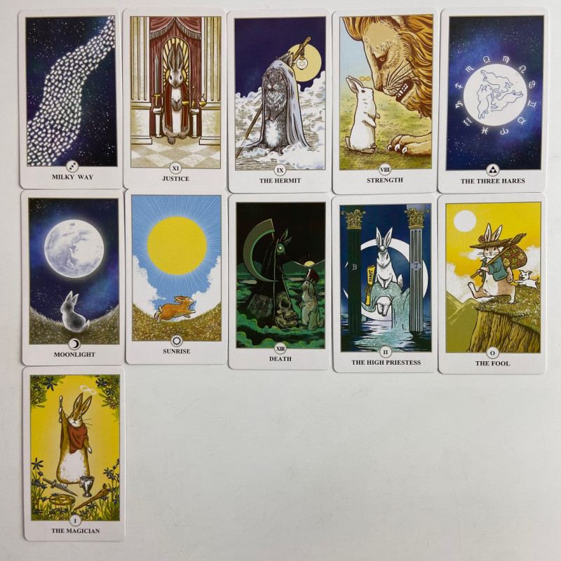 Карти Таро Lunalapin Tarot Місячного Кролика у стилі Райдер-Уейт