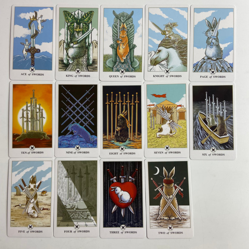 Карти Таро Lunalapin Tarot Місячного Кролика у стилі Райдер-Уейт