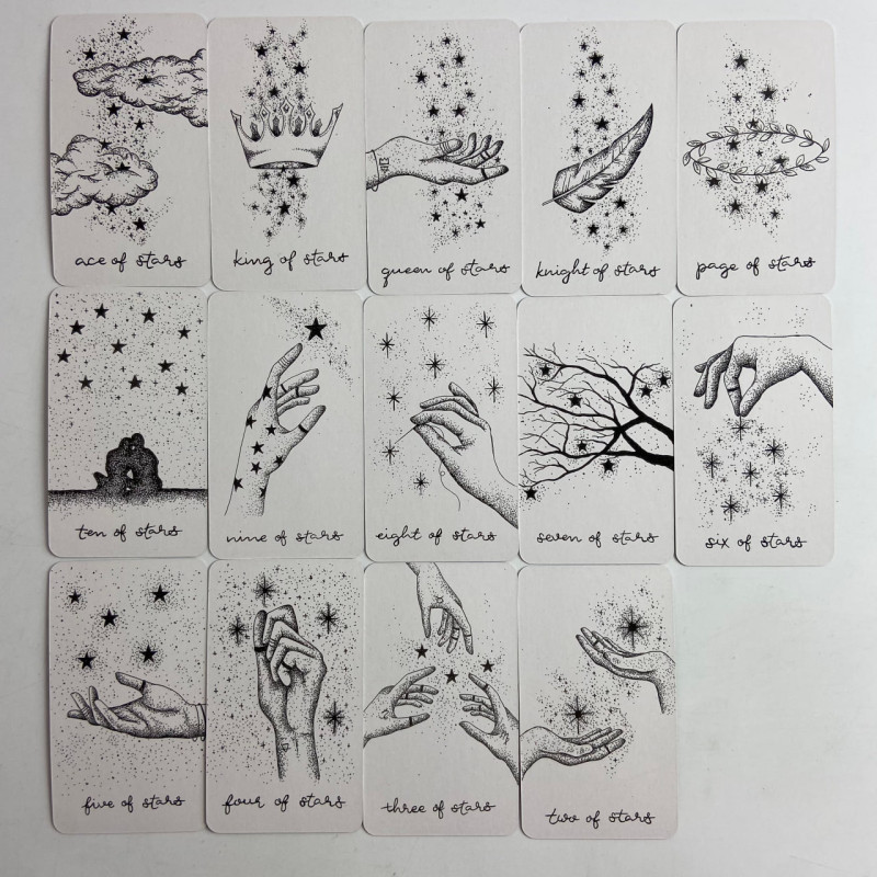 Карти Таро The Wandering Moon Tarot Блукаючого Місяця зменшена колода