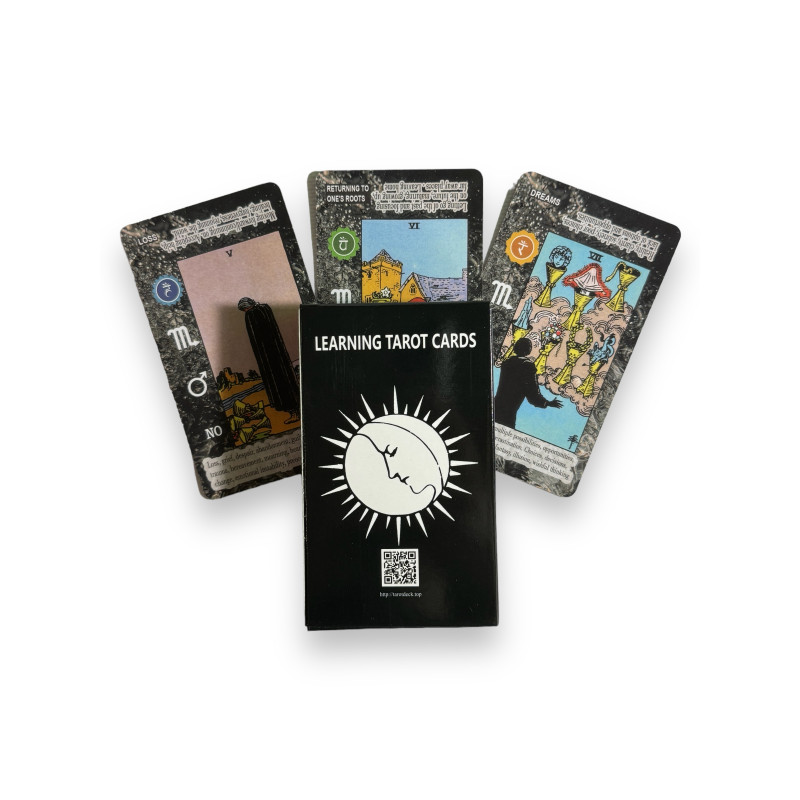 Карти Таро Learning Tarot Cards навчальна колода з підказками та відповідями