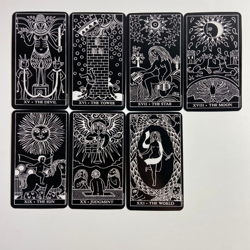 Таро-карты Inversion Tarot. Перевёрнутое Таро в марсельском стиле, карманная колода