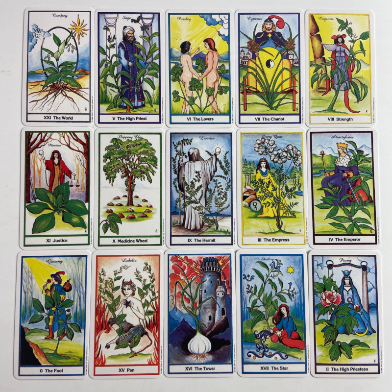 Карты Таро Herbal Tarot «Травы», уменьшенная колода в стиле Райдера-Уэйта