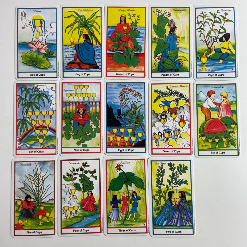 Карты Таро Herbal Tarot «Травы», уменьшенная колода в стиле Райдера-Уэйта