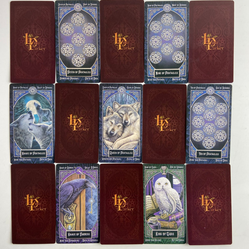 Карти Таро Familiars Tarot Lisa Parker зменшена колода з тваринами