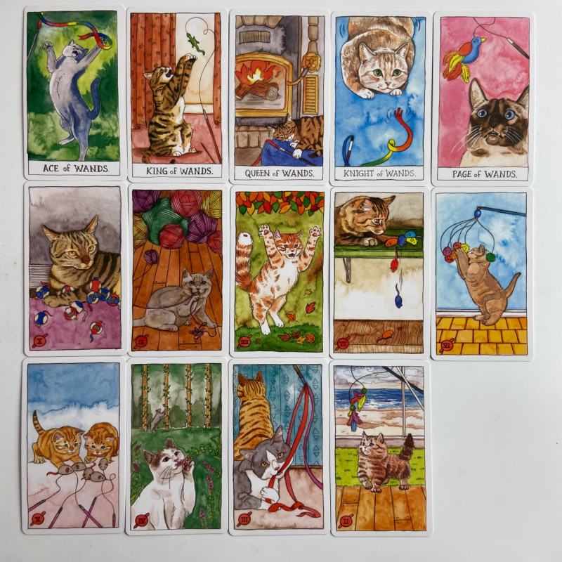 Таро Cat Tarot (кошачья тематика), уменьшенная колода