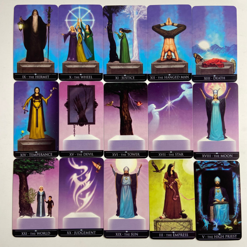 Карты Таро Silver Witchcraft Tarot «Серебряное колдовство», уменьшенная колода