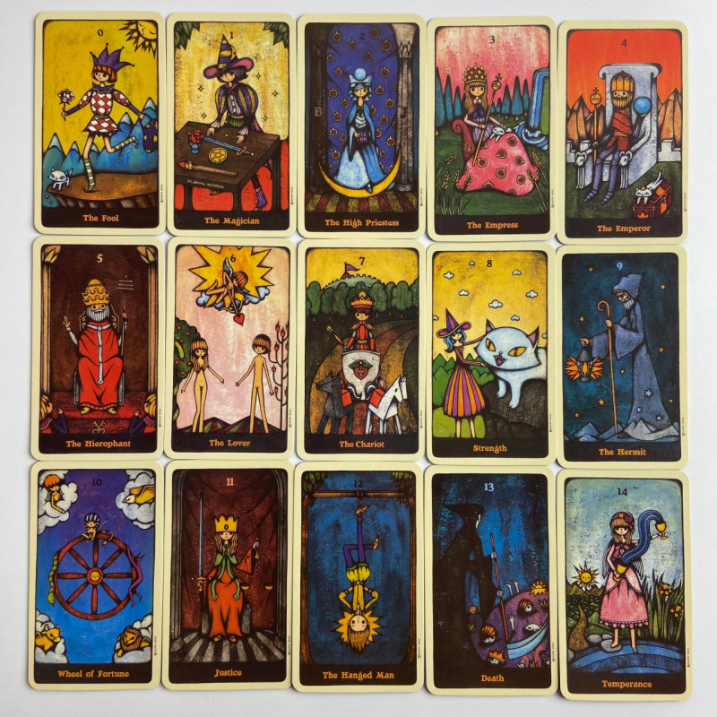 Карты Таро Delos Tarot Делоса уменьшенная колода в стиле Райдера-Уэйта