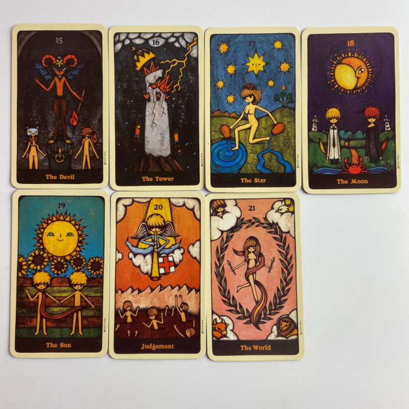 Карты Таро Delos Tarot Делоса уменьшенная колода в стиле Райдера-Уэйта