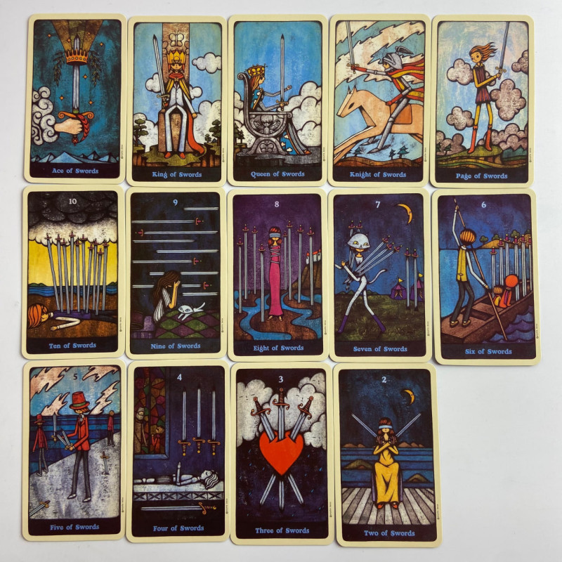 Карты Таро Delos Tarot Делоса уменьшенная колода в стиле Райдера-Уэйта