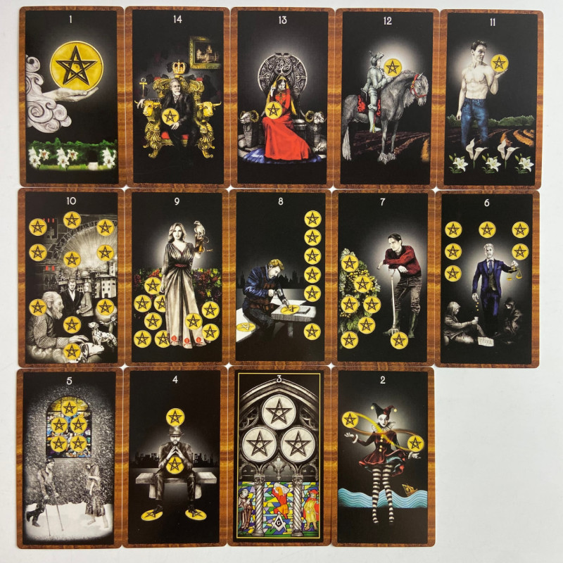 Карты Таро Dancing in the Dark Tarot «Танцы в темноте», уменьшенная колода