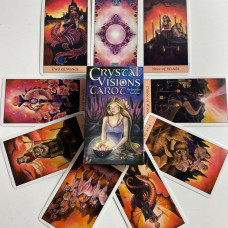 Таро Crystal Visions Tarot «Кристальные видения», мини-колода, фэнтези