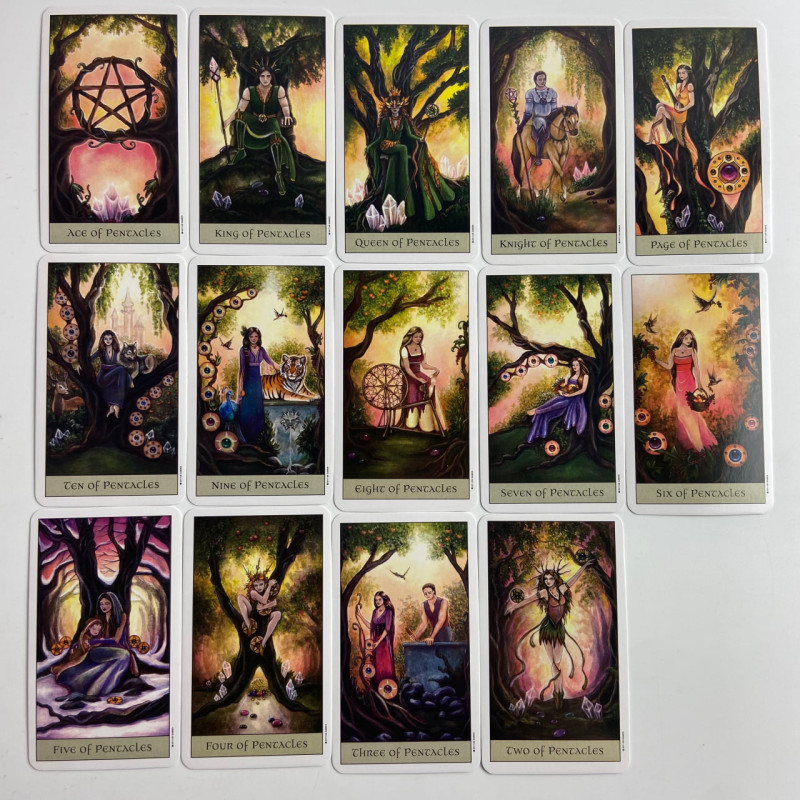 Карти Таро Crystal Visions Tarot Кришталевого Бачення міні колода фентезі