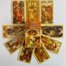 Карти Таро Альфонса Мухи Tarot Mucha ар-нуво колода у стилі Уейта