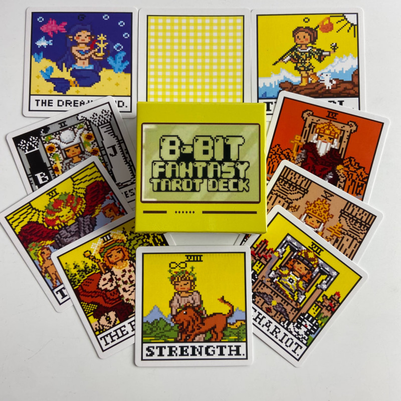 Карты Таро Super 8-Bit Tarot восьмибитное пиксельное Таро Райдера-Уэйта