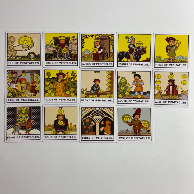 Карты Таро Super 8-Bit Tarot восьмибитное пиксельное Таро Райдера-Уэйта