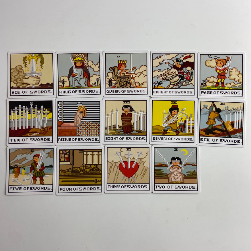 Карты Таро Super 8-Bit Tarot восьмибитное пиксельное Таро Райдера-Уэйта