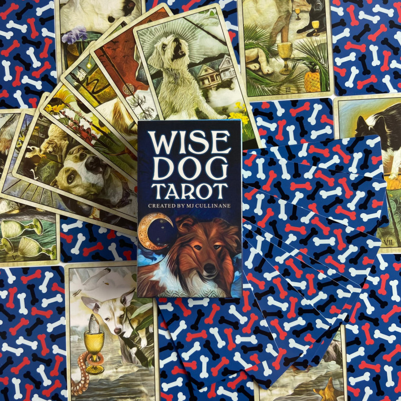 Таро-карты Wise Dog Tarot «Мудрая Собака», уменьшенная колода Райдера—Уэйта