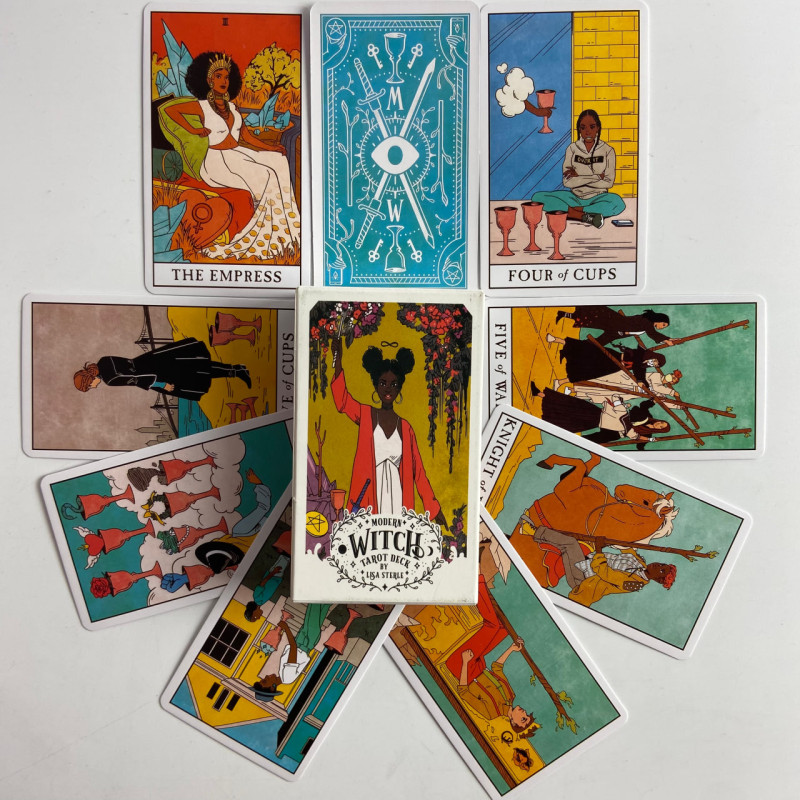 Карты Таро Modern Witch Tarot «Современная ведьма» колода Уэйта на английском