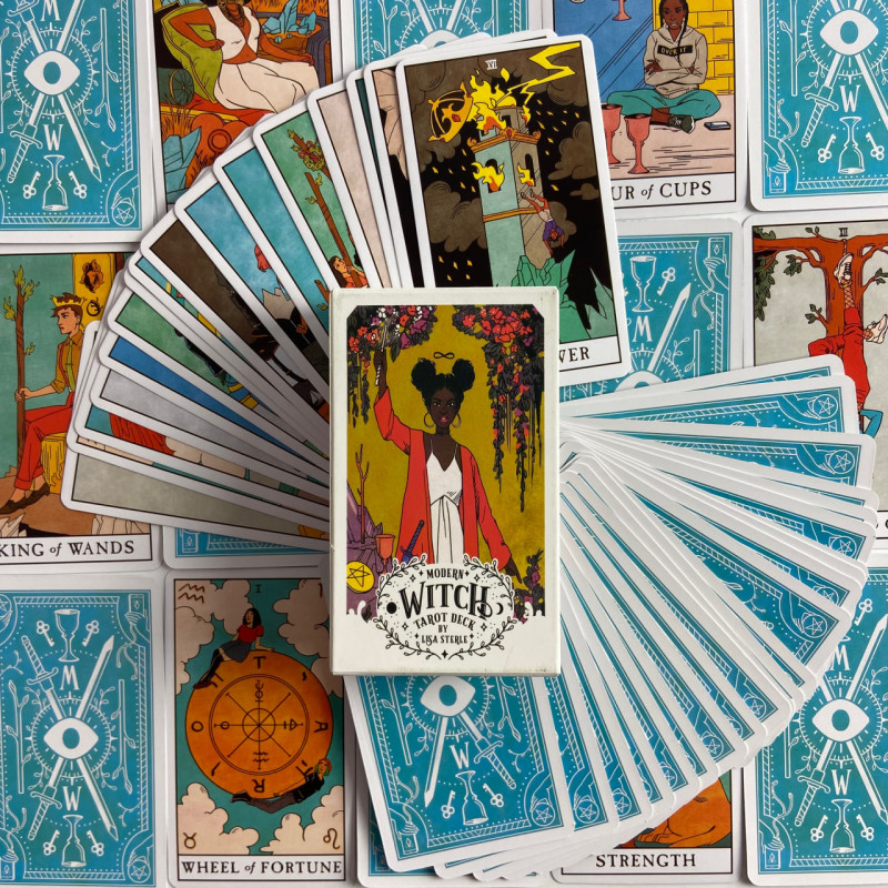 Карты Таро Modern Witch Tarot «Современная ведьма» колода Уэйта на английском