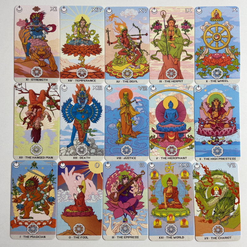 Карты Таро Сиддхартха Siddhartha Tarot буддийская тематика уменьшенная колода