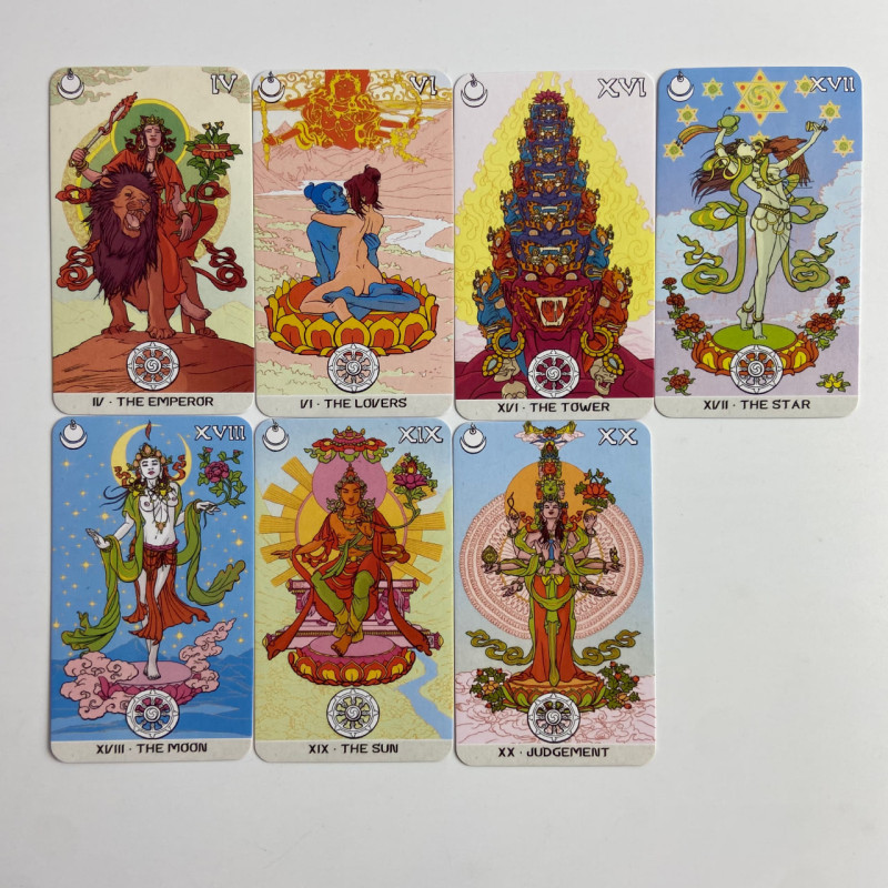 Карты Таро Сиддхартха Siddhartha Tarot буддийская тематика уменьшенная колода
