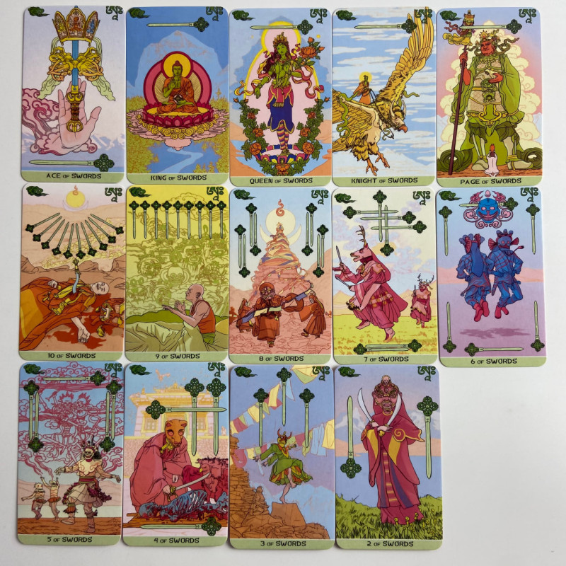 Карты Таро Сиддхартха Siddhartha Tarot буддийская тематика уменьшенная колода